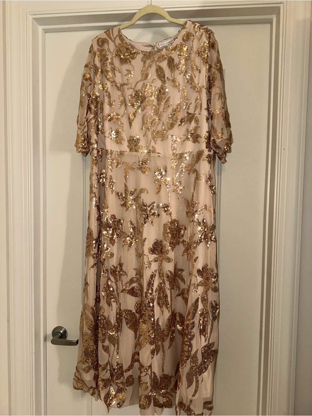 Baltic Born Lucy Sequin Dress Rose Gold Sz 3X